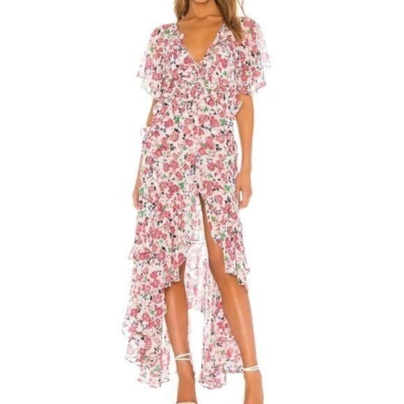 MISA Katarina Dress in Peony Floral Ditsy - Picture 2 of 5